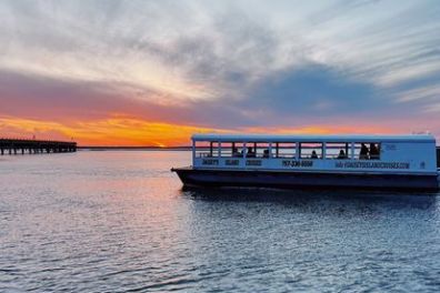 a boat traveling along a body of water